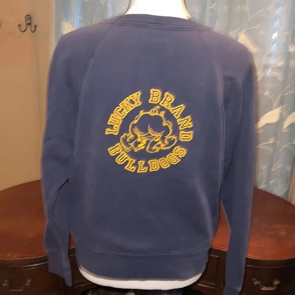 RARE VINTAGE Lucky Brand Bulldogs sweatshirt in excellent condition size S! - Picture 7 of 9